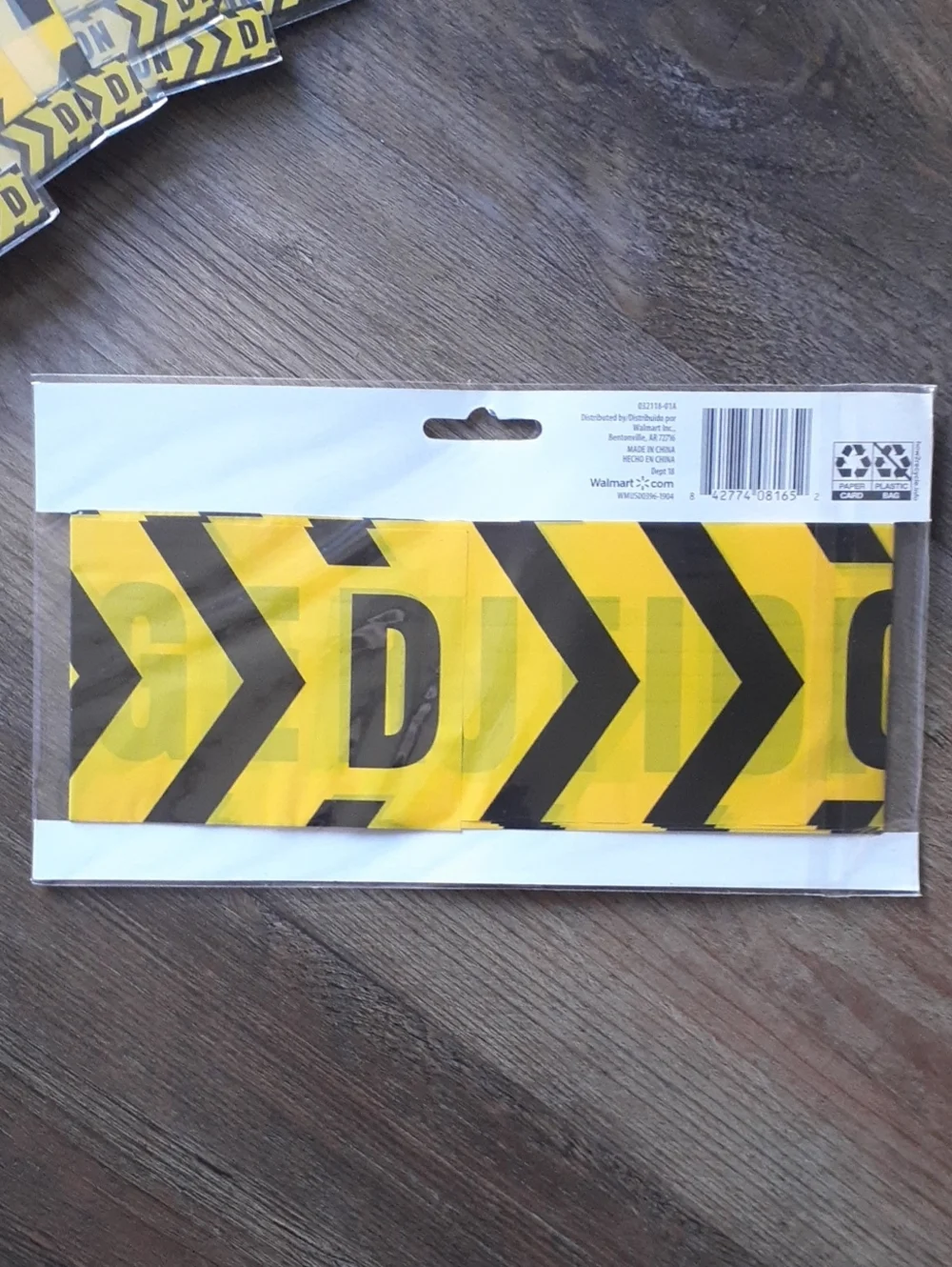 10 Packs Of Yellow Caution Fright Tape - Halloween Party Decoration